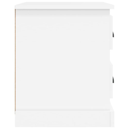 Bedside Cabinet White 39x39x47.5cm Engineered Wood - Image 8