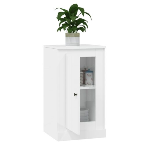 High Gloss Wooden Sideboard Buffet Cabinet Storage Shelf Cupboard Table White - Image 5