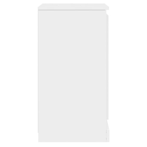 High Gloss Wooden Sideboard Buffet Cabinet Storage Shelf Cupboard Table White - Image 8