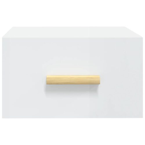 Wall-mounted Bedside Cabinets 2pcs High Gloss White 35x35x20cm - Image 5