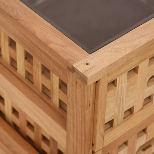 Bedside Cabinets 2pcs 34x34x34cm Solid Wood Walnut - Image 7