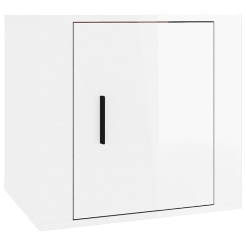 Bedside Cabinet High Gloss White 50x39x47cm - Image 2