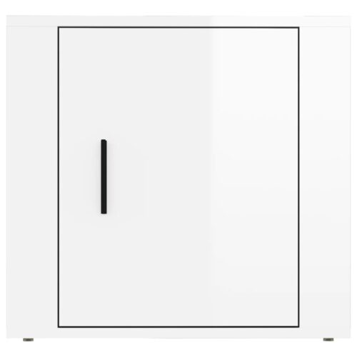 Bedside Cabinet High Gloss White 50x39x47cm - Image 5