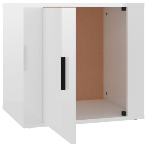 Bedside Cabinet High Gloss White 50x39x47cm - Image 7