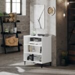 Sideboard White 57x35x70cm Engineered Wood