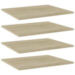 Bookshelf Boards 4pcs Sonoma Oak 60x50x1.5cm Engineered Wood