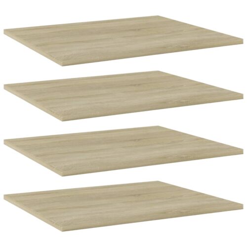Bookshelf Boards 4pcs Sonoma Oak 60x50x1.5cm Engineered Wood - Image 6