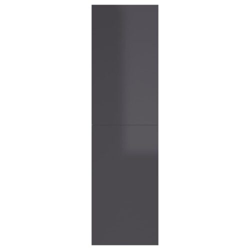 TV Cabinet High Gloss Grey 30.5x30x110cm Engineered Wood - Image 3