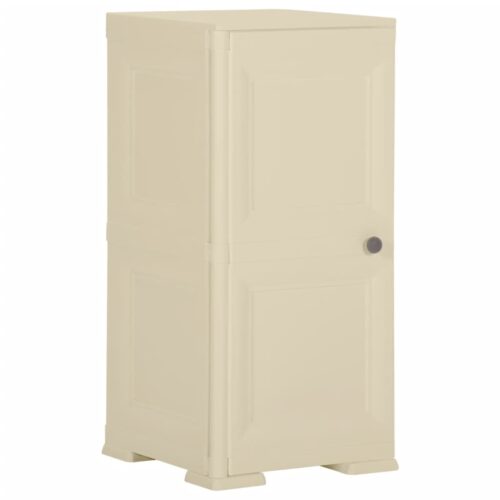 Plastic Cabinet 40x43x85.5cm Wood Design Angora White
