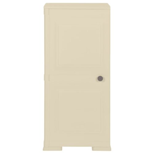 Plastic Cabinet 40x43x85.5cm Wood Design Angora White - Image 2
