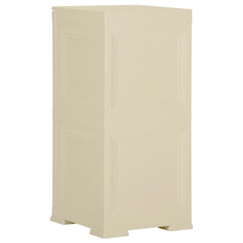 Plastic Cabinet 40x43x85.5cm Wood Design Angora White - Image 4