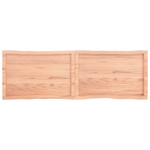 Table Top Light Brown 160x50x(2-4)cm Treated Solid Wood DIY Desk Panel Board - Image 3