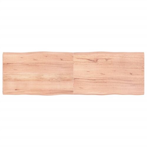 Table Top Light Brown 160x50x(2-4)cm Treated Solid Wood DIY Desk Panel Board - Image 9