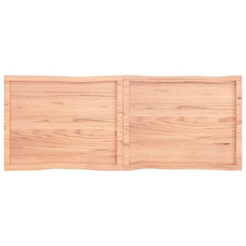 Table Top Light Brown 160x60x(2-4)cm Treated Solid Wood DIY Desk Panel Board - Image 3