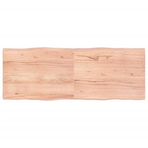 Table Top Light Brown 160x60x(2-4)cm Treated Solid Wood DIY Desk Panel Board - Image 9