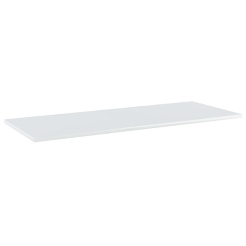 Bookshelf Boards 4pcs High Gloss White 100x40x1.5cm Engineered Wood - Image 2