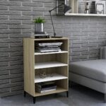 Sideboard White Sonoma Oak 57x35x90cm Engineered Wood