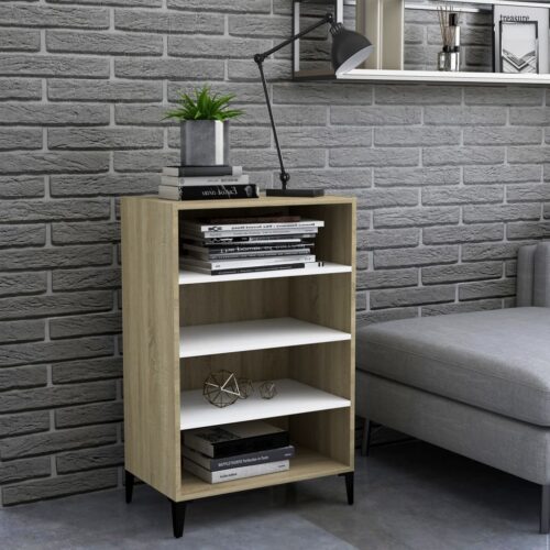 Sideboard White Sonoma Oak 57x35x90cm Engineered Wood