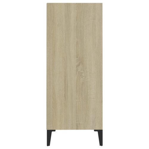 Sideboard White Sonoma Oak 57x35x90cm Engineered Wood - Image 5