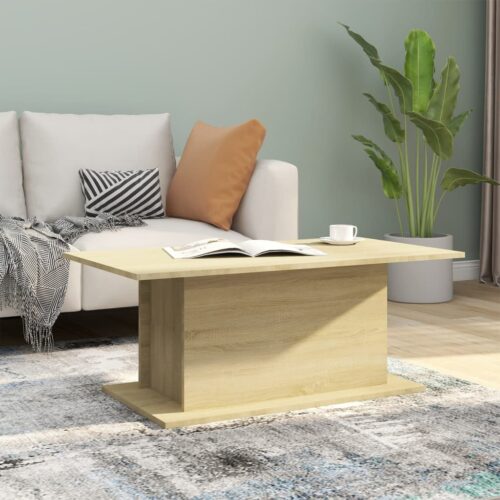 Coffee Table Sonoma Oak 102x55.5x40cm Engineered Wood
