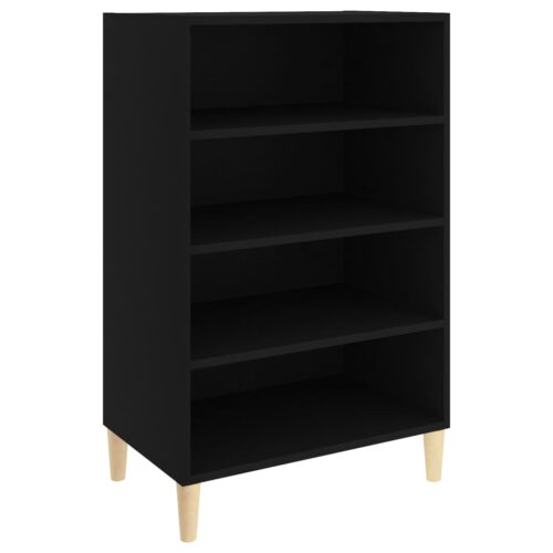 Sideboard Black 57x35x90cm Engineered Wood - Image 2