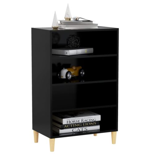 Sideboard Black 57x35x90cm Engineered Wood - Image 3