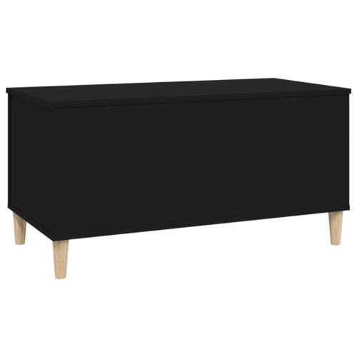 Coffee Table Black 90x44.5x45cm Engineered Wood - Image 6