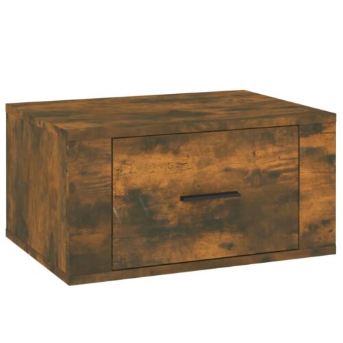 Wall-mounted Bedside Cabinets 2pcs Smoked Oak 50x36x25cm - Image 6
