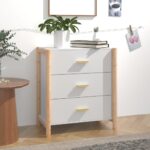 Sideboard White 62x38x70cm Engineered Wood