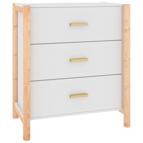 Sideboard White 62x38x70cm Engineered Wood - Image 2
