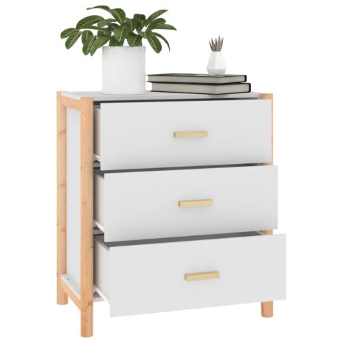 Sideboard White 62x38x70cm Engineered Wood - Image 4