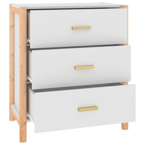 Sideboard White 62x38x70cm Engineered Wood - Image 6