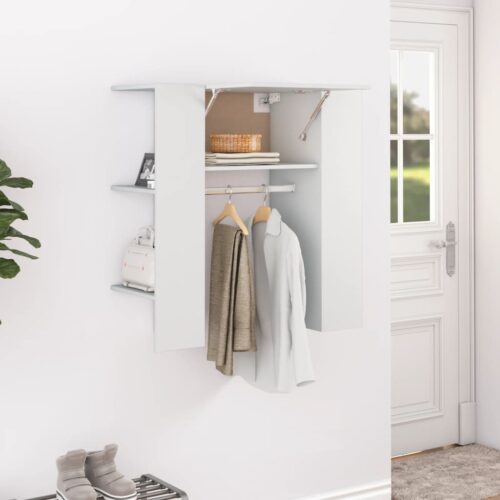 Hallway Cabinet White 97.5x37x99cm Engineered Wood - Image 12
