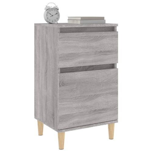 Bedside Cabinets 2pcs Grey Sonoma 40x35x70cm - Image 4