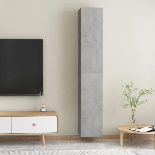 TV Cabinets 2pcs Concrete Grey 30.5x30x90cm Engineered Wood - Image 11