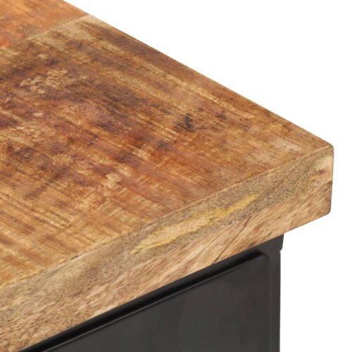 Bedside Cabinet 40x30x52cm Rough Mango Wood - Image 5
