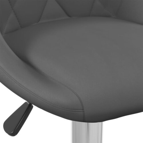 Bar Stool 2pcs Dark Grey Velvet - Image 8