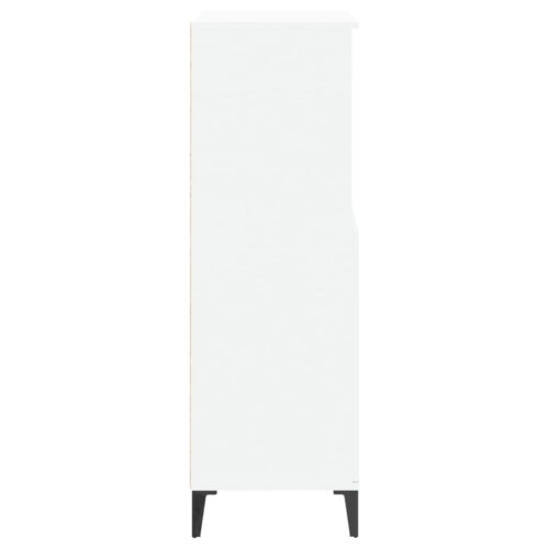 Highboard White 60x36x110cm Engineered Wood - Image 5
