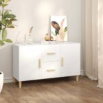 Sideboard White 100x36x60cm Engineered Wood