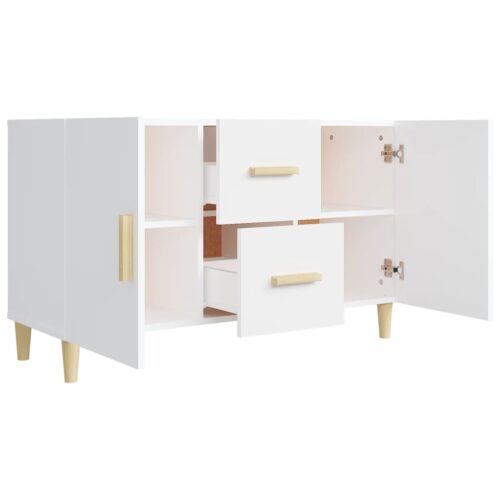 Sideboard White 100x36x60cm Engineered Wood - Image 5