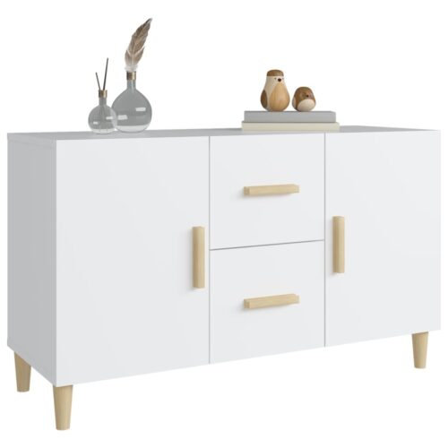 Sideboard White 100x36x60cm Engineered Wood - Image 6