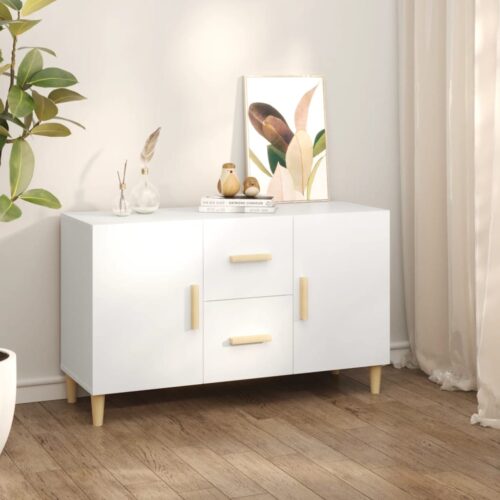 Sideboard White 100x36x60cm Engineered Wood - Image 10