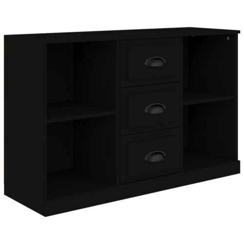 Sideboard Black 104.5x35.5x67.5cm Engineered Wood - Image 2