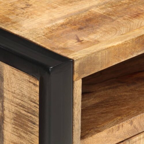 Bedside Cabinet 40x35x55cm Solid Wood Mango - Image 5