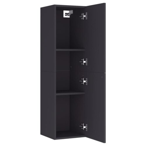TV Cabinets 2pcs Grey 30.5x30x110cm Engineered Wood - Image 6