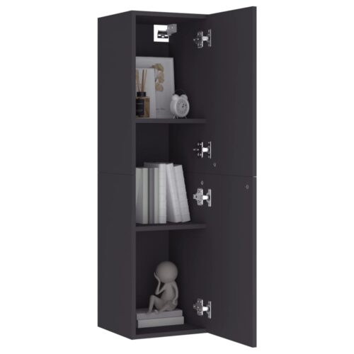 TV Cabinets 2pcs Grey 30.5x30x110cm Engineered Wood - Image 9