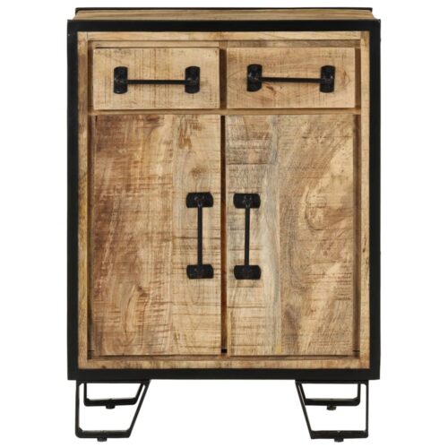 Sideboard with 2 Drawers 53x31x72cm Solid Wood Mango Iron - Image 2