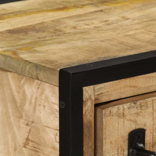 Sideboard with 2 Drawers 53x31x72cm Solid Wood Mango Iron - Image 5