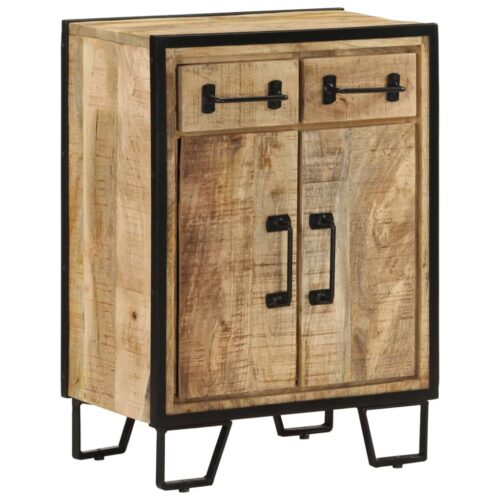 Sideboard with 2 Drawers 53x31x72cm Solid Wood Mango Iron - Image 10