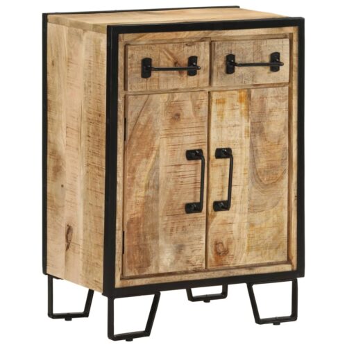 Sideboard with 2 Drawers 53x31x72cm Solid Wood Mango Iron - Image 11
